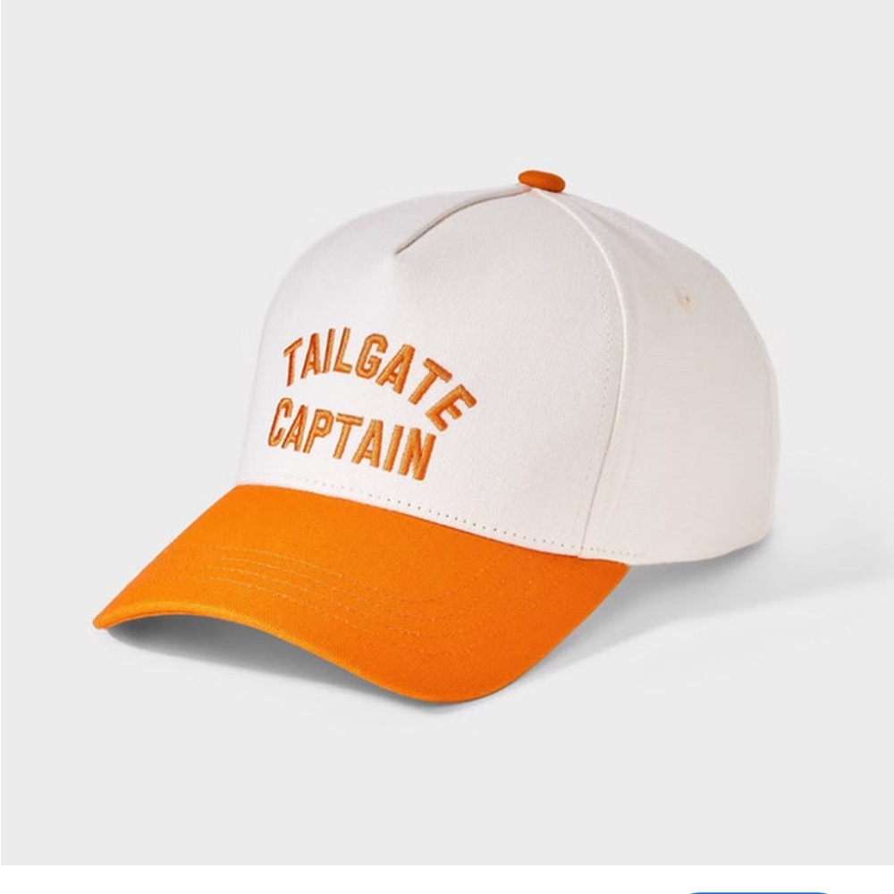 BOGO‼️Tailgate Captain White and Orange Cap